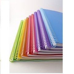 ESPIRALES PVC COLORES PASTEL 23MM - 140 HJS PACK x20UNID - comprar online