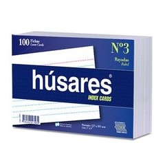 Fichas Rayadas Husares 1703 Nº3 100 hjs - comprar online