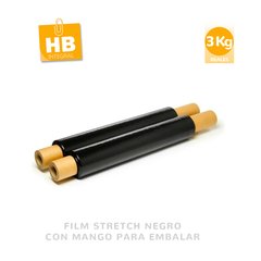 film stretch negro con mango 3KG