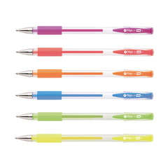 Boligrafo Lapicera Roller Filgo Gel Pop Fluo X6 Colores - comprar online