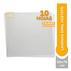 Hojas De Acetato Transparente 200 Micrones 50x70 Cm X10unidades - comprar online