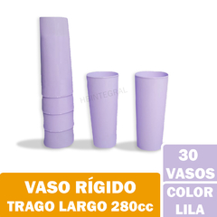 Vaso Trago Largo Rigido Colores Pastel 280cc Hermosos! en internet