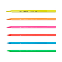 Marcadores Filgo Marker 036 1mm - 6 Colores Fluo Neón - comprar online