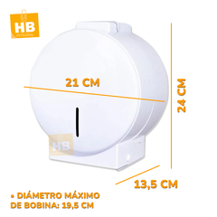 DISPENSER PARA PAPEL HIGIÉNICO JUMBO ROLLO HASTA 350MTS - comprar online