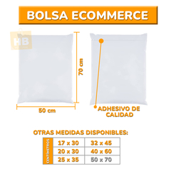 BOLSA SOBRES ECOMMERCE C/ADHESIVO BLANCO 50x70 x100 - comprar online