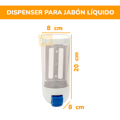 Dispenser Jabon Liquido TECLA AZUL Pared - comprar online