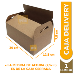 Caja Delivery Envios Comida Combo Hamburguesa + Papas X 300u - comprar online