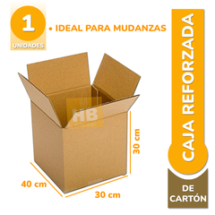 Caja de cartón mudanza 40x30x30cm - comprar online