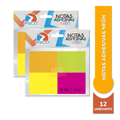 Notas Auto Adhesivas 38x50 Mm 4 Colores Fluo Neon 200hjs - comprar online