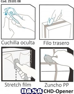 CUTTER DASA OPENER - Abridor de cajas y film stretch - comprar online