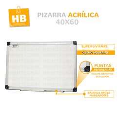 PIZARRA BLANCA OLAMI 45x60 cm LAMINADA M. ALUMINIO - comprar online