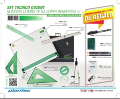 Tablero Dibujo Dozent 50x60 Plano + Kit Inicial + Maletin Plantec - comprar online