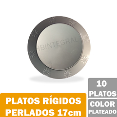 Plastico Descartable 17 Cm Postre De Colores Pastel - comprar online