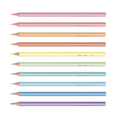Lapices De Colores Pastel Filgo Caja X 10 - comprar online