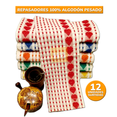 Repasadores De Cocina Tela 100% Algodon Pesado