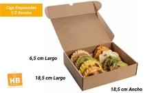 Caja Para Empanadas Media Docena 18x18x6 Mejor Calidad