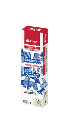 12 Repuestos Filgo Borrax Se Roller Gel Borrable 2g