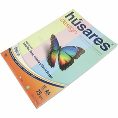 Resma Husares Design 7855 A4 pastel combinada x100 hjs - 75grs. - comprar online