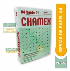 RESMA PAPEL CHAMEX A4 COLORS 75 GRS MULTIFUNCION 500 Hjs - tienda online