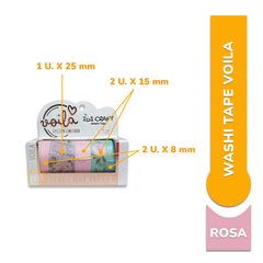 Washi Tape Cinta Adhesiva Voila Edición Limitada 4mts X5un - HB Integral - Todo en un solo lugar!