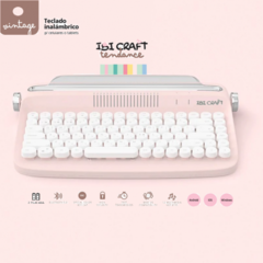 Teclado Inalambrico Vintage Ibi Craft Tablet Pc Celular Bluetooth - tienda online
