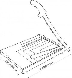 GUILLOTINA A PALANCA DASA Z2 BASE MADERA A4 320 mm - HB Integral - Todo en un solo lugar!