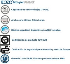 CIZALLA A PALANCA DASA MSuper Protect 400mm OFICIO PRENSA AUTOMATICA - tienda online
