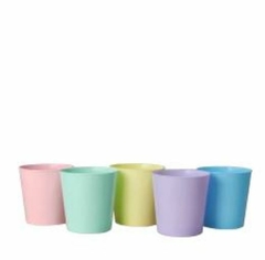 Vasos Rígidos Cónicos Cumpleaños Hermosos Colores Pastel 300ml en internet