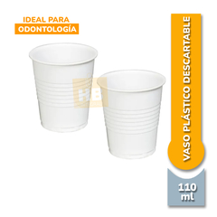 Vaso Plástico Descartable blanco - 110cc - comprar online