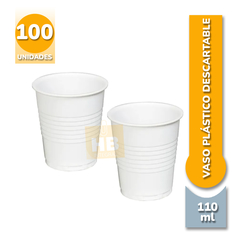 Vaso Plástico Descartable blanco - 110cc