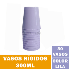 Vasos Rígidos Cónicos Cumpleaños Hermosos Colores Pastel 300ml - tienda online