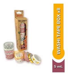 Cinta Adhesiva Decorativa Washi Tape x 8u. Lindos Diseños