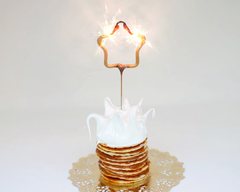Vela Tortas Deco Con Forma De Estrella Chispita Sparkles - comprar online
