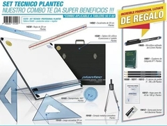 Tablero Dibujo Plantec 50x60 + Atril 6 Pos +kit Inicial Com