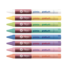 Crayones De Cera Filgo X 8 Colores Confetti Escolares - comprar online