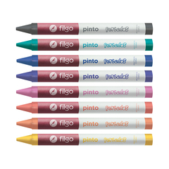 Crayones De Cera Escolar Filgo X8 Colores Surtidos Perlados - comprar online