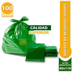 Bolsas Consorcio Residuo Verdes 80x110 Alto Micronaje - comprar online