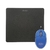 KOLKE COMBO MOUSE PAD KED-151 + MOUSE CON LUZ KM-117 AZUL