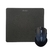 KOLKE COMBO MOUSE PAD KED-151 NEGRO + MOUSE INALAMBRICO KEM-412 NEGRO