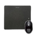 KOLKE COMBO MOUSE PAD KED-151 + MOUSE CON LUZ KM-117 NEGRO