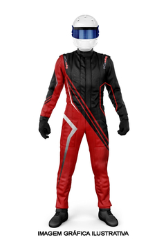 Macacão de Kart MP100 Vermelho