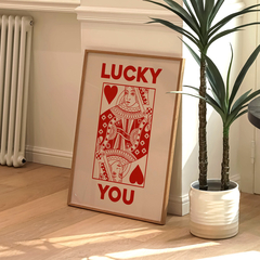Cuadro Lucky You (Red)