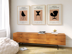Set de 3 Cuadros Arne Jacobsen - Chairs