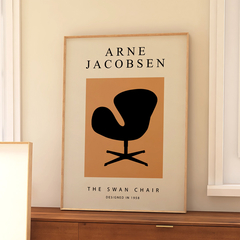 Set de 3 Cuadros Arne Jacobsen - Chairs - Oz Cuadros Decorativos
