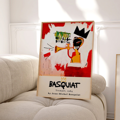 Set de 3 cuadros Basquiat Trumpet - comprar online