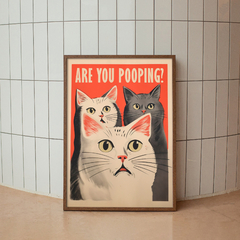 Cuadro Bathroom Cats II