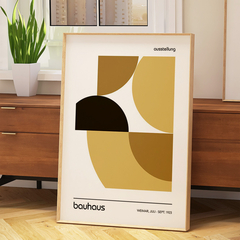 Set de 3 Cuadros Bauhaus Brown - comprar online