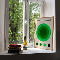 Set de 3 Cuadros Bauhaus Verde en internet