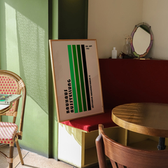 Set de 3 Cuadros Bauhaus Verde - Oz Cuadros Decorativos