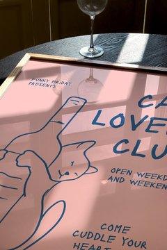 Cuadro Cat Lovers Club - comprar online